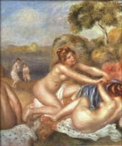 Pierre-Auguste Renoir Three Bathers, China oil painting art